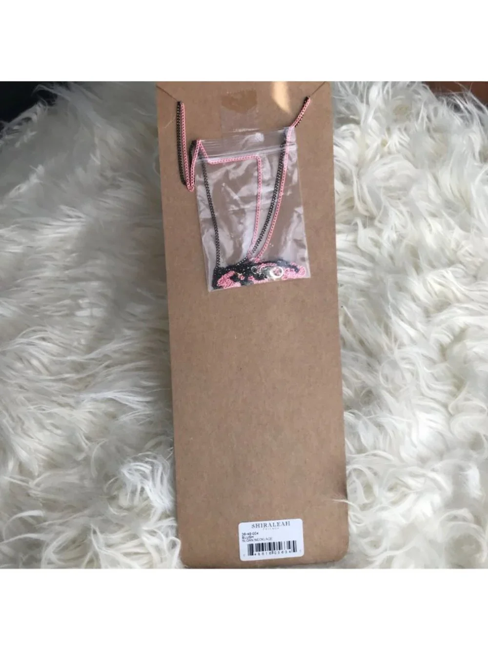 NWT Anthropologie Boho Festival Jewelry Pink Long Beaded Chain Tassel Necklace